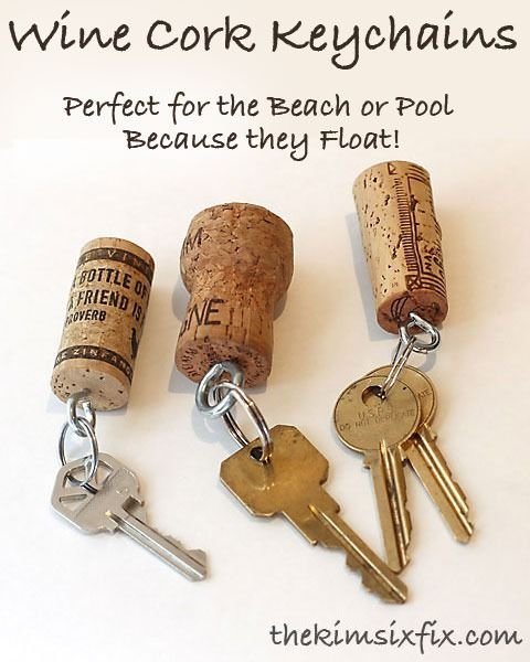 Wine Cork Key Chains