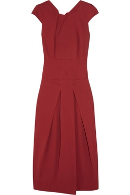 Roland Mouret Stretch-Crepe Midi Dress