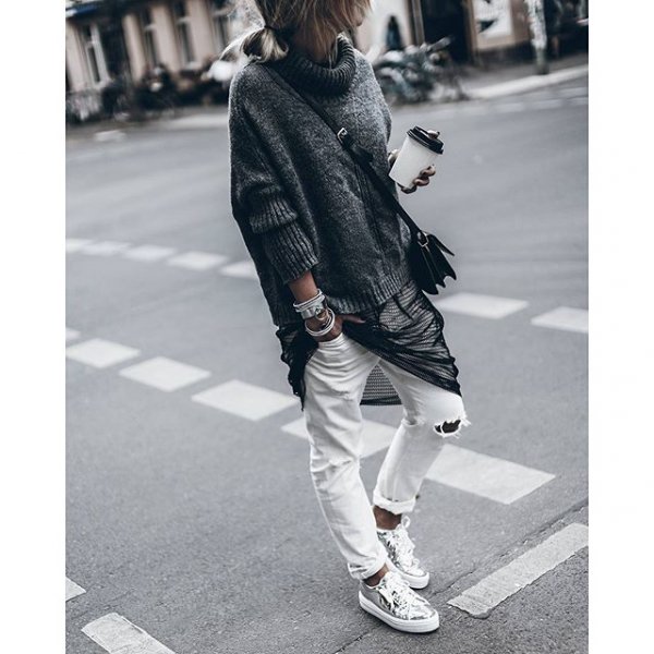 white, clothing, footwear, sleeve, denim,