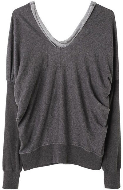 Zucca Draped Pullover Sweat Shirt