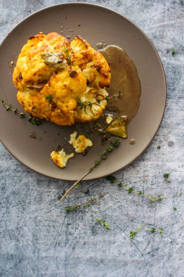 Baked Whole Cauliflower