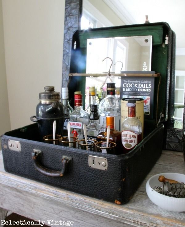 Vintage Suitcase Bar