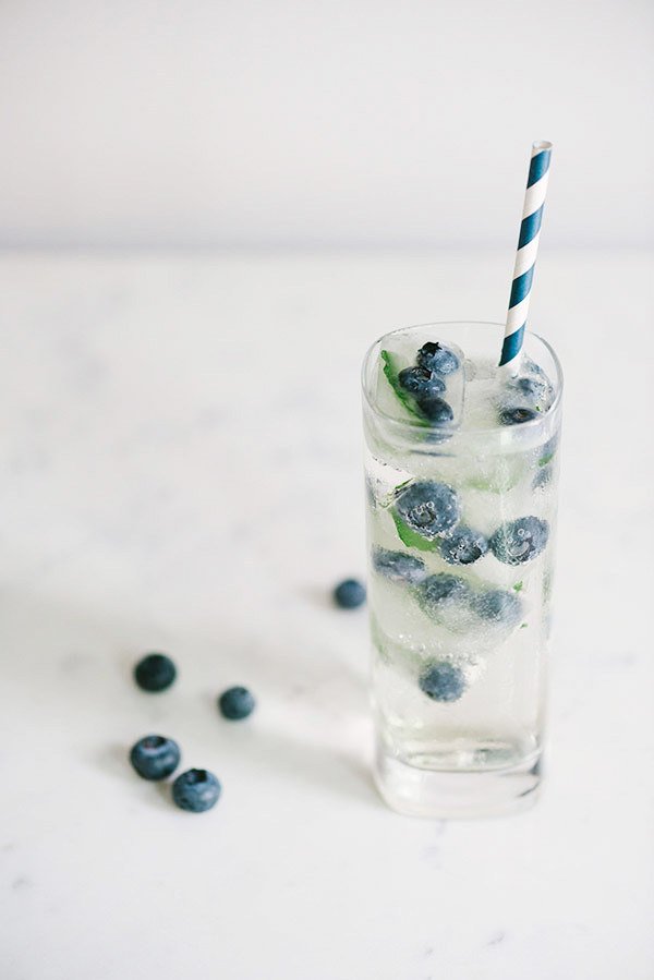 Blueberry Mint Fizz