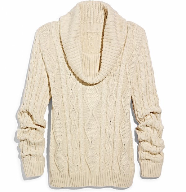 MARSHALLS Cream Cable Knit Sweater