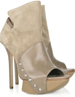 Camilla Skovgaard Suede and Leather Platform Ankle Boots