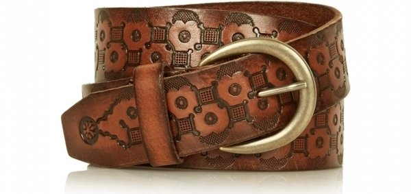 Topshop Flower Embossed Belt