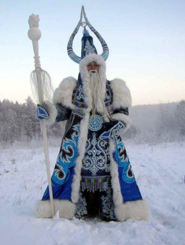 Russian Kids Celebrate with Father Frost