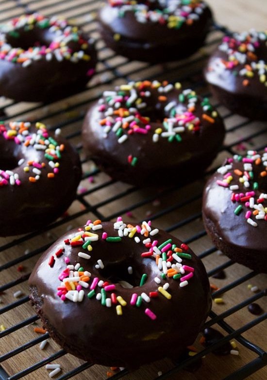 Double Chocolate Donuts