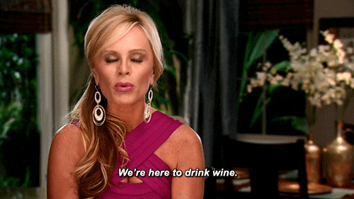 We're, here, drink, wine.,