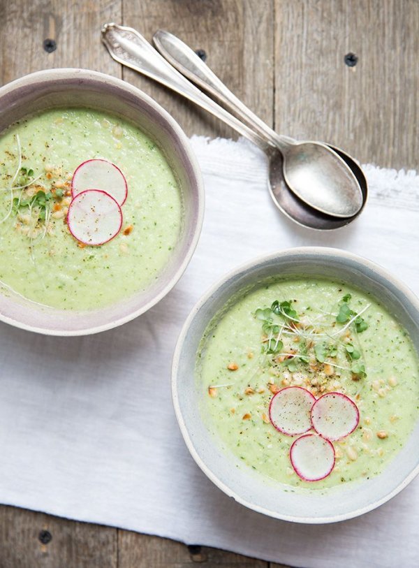 Cucumber Radish Avocado Gazpacho