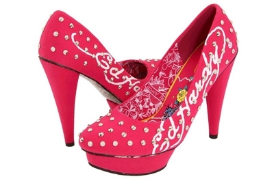 Ed Hardy Herve Pink Pumps