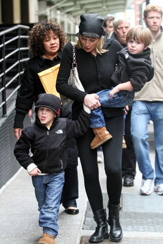 Sharon Stone with Laird and Quinn