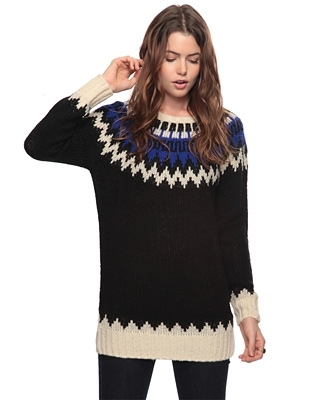 Geometric Sweater Top