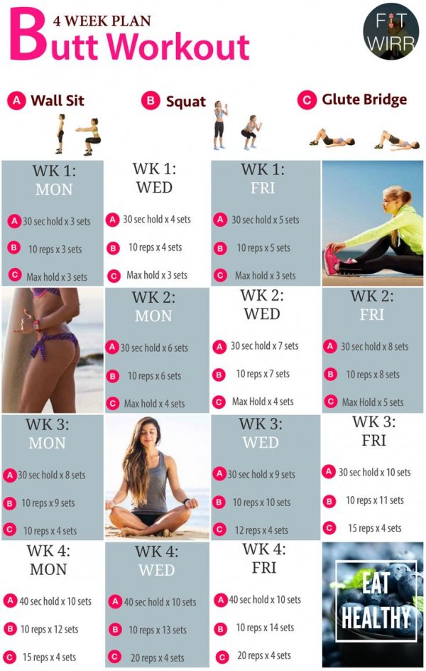 4 Week Butt Workout Challenge