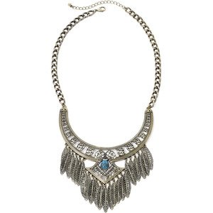 Leafy Fringe Necklace