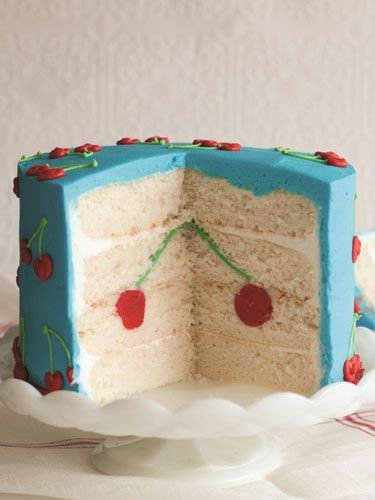 Hidden Cherry Cake