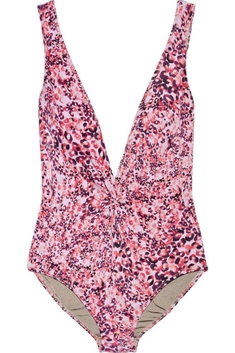 Diane Von Furstenberg Bash Leopard Print Swimsuit