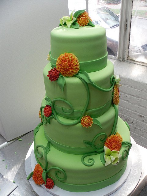 wedding cake,green,food,cake,sugar paste,