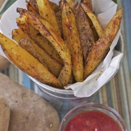 Crispy Cajun Oven Baked Fries