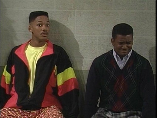 Will Smith and Carlton Banks