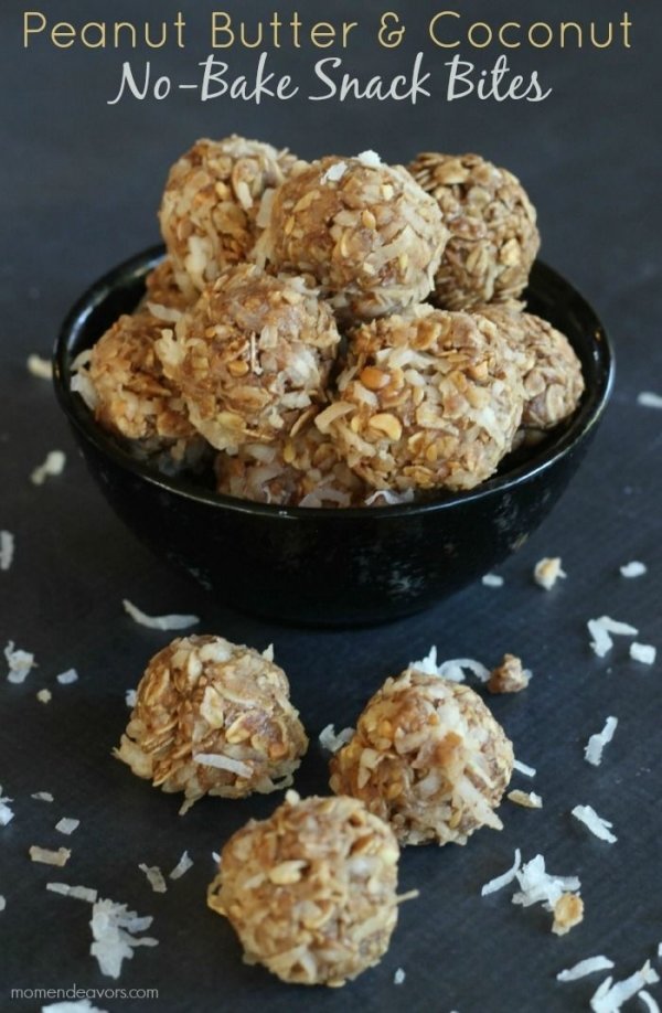 Peanut Butter & Coconut Snack Bites