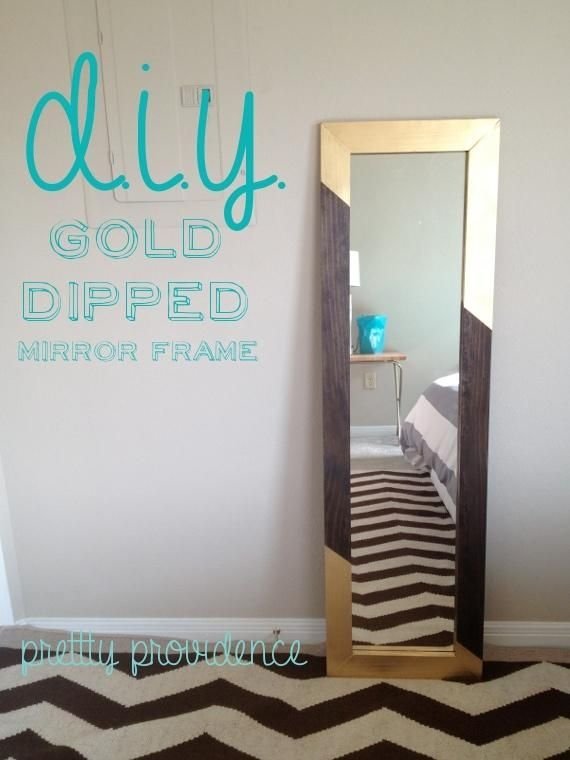 Gold-dipped Mirror Frame