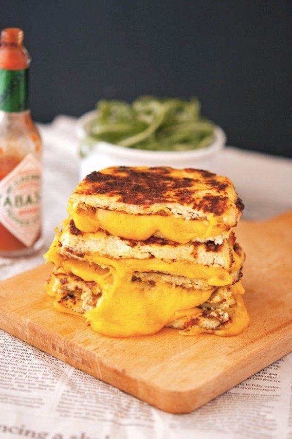 Cauliflower Crust Grilled Cheese