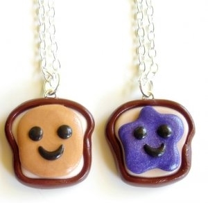 Peanut Butter and Jelly Best Friend Necklaces