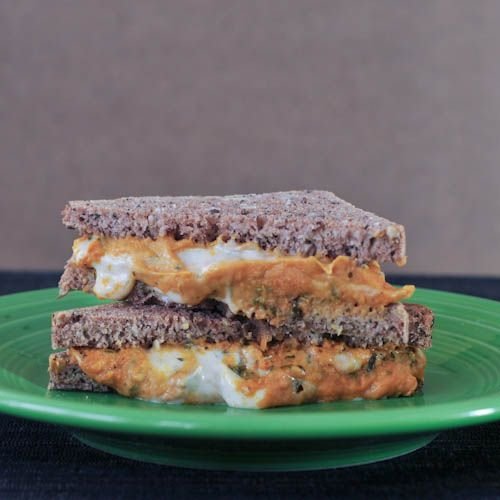 Basil Butternut Grilled Cheese Sandwich