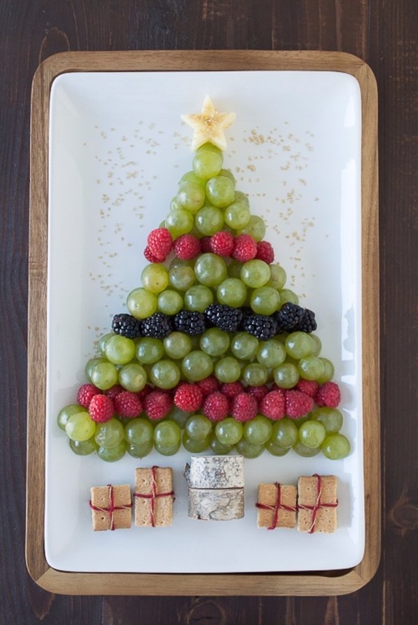 Christmas Tree Fruit Plate