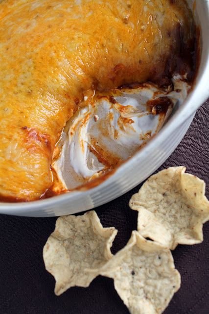 Chili Cheese Dip with Scooping Chips