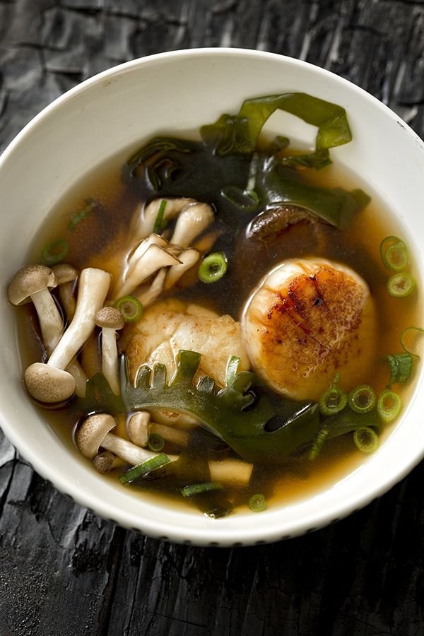 KONBU, WAKAME, MUSHROOM & SCALLOP SOUP