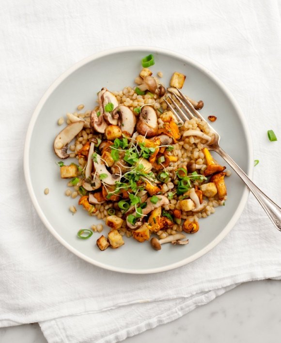 Mushrooms and Wheat Berries