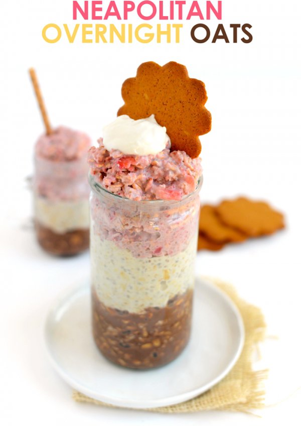 Neopolitan Overnight Oats