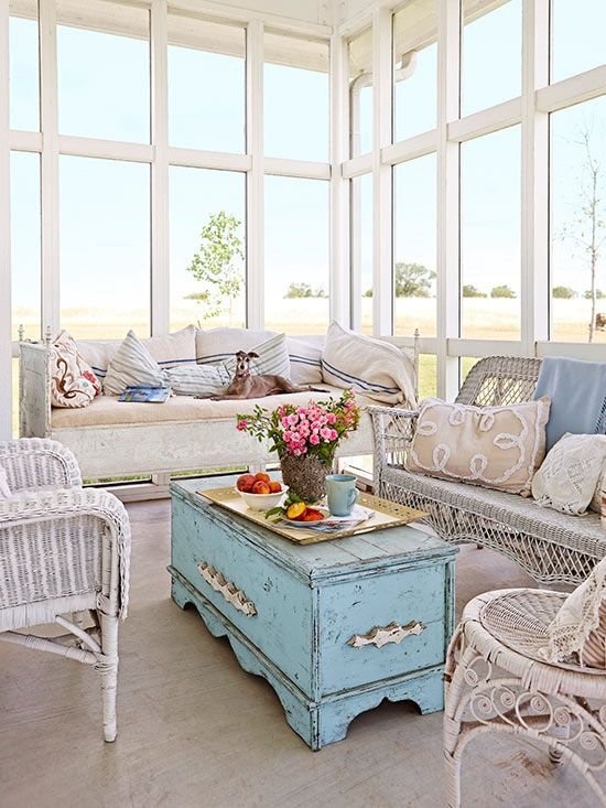 Use an Old Trunk as a Coffee Table and You'll Get Storage Too