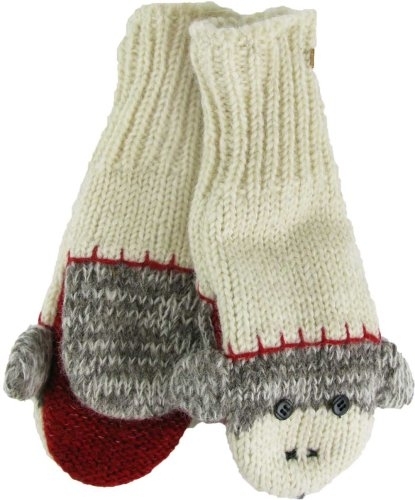 Sock Monkey Mittens