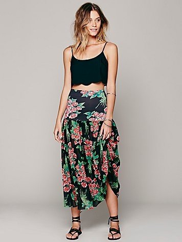 Rosalita Printed Maxi Skirt