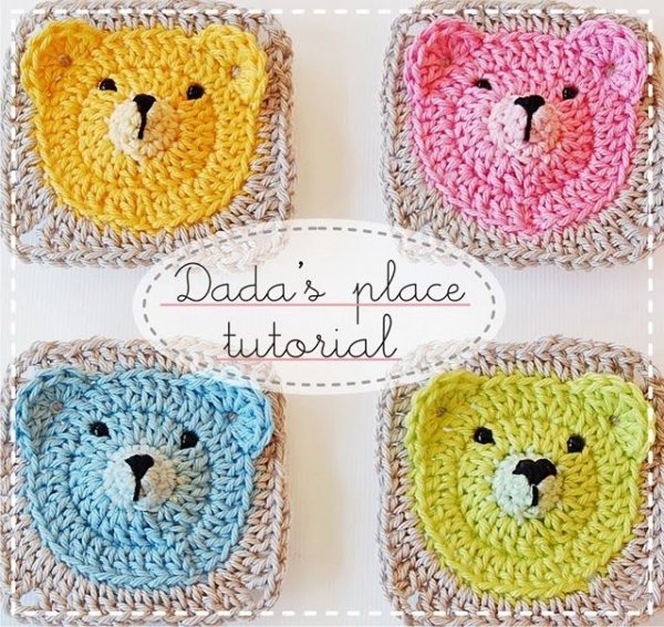 Teddy Bear Granny Square