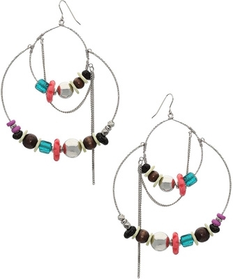 Beaded Hoop Earrings