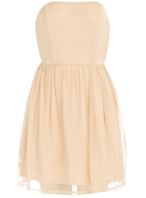 Dorothy Perkins Peach Bustier Dress