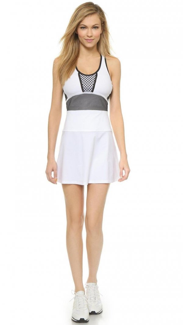 Patch Work Tennis Tank Dress