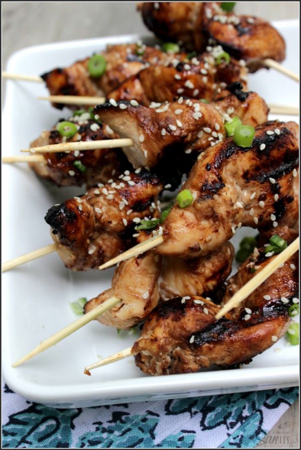 Grilled Sesame Chicken Kabobs