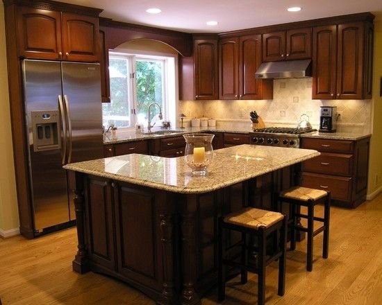 L-Shaped Kitchen Island