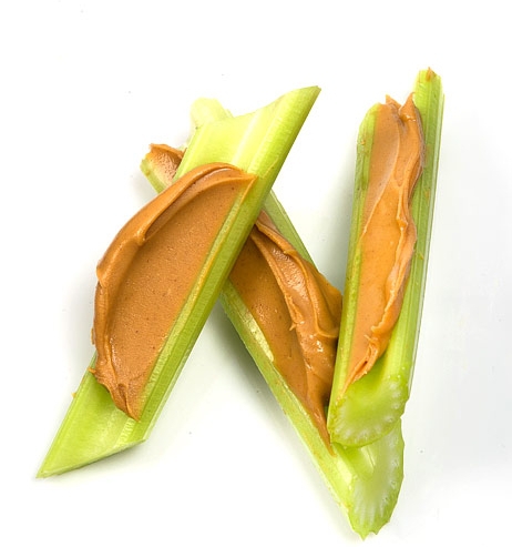 1 Celery Stalk + ½ Tsp Peanut Butter – 50 Calories