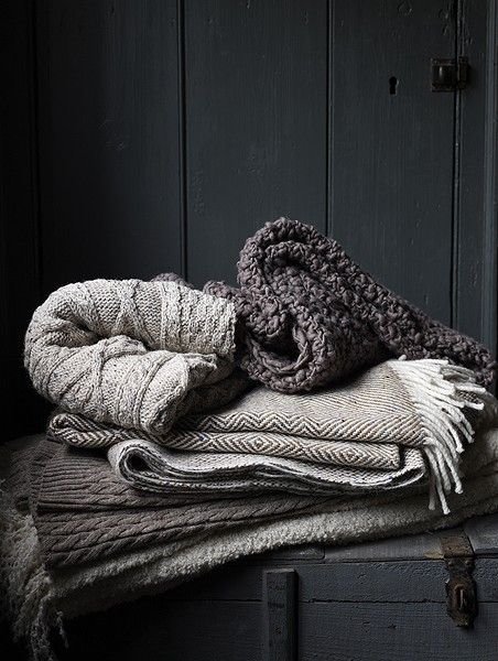 Grey Blankets and Throws