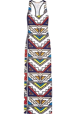 Mara Hoffman Aztec-Print Jersey Maxi Tank Dress