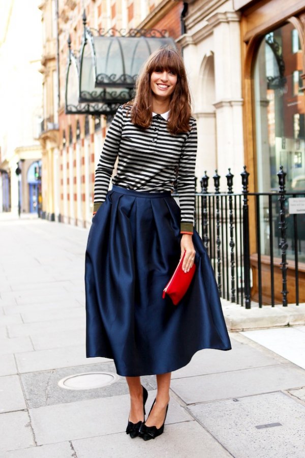 A Dramatic Midi Skirt