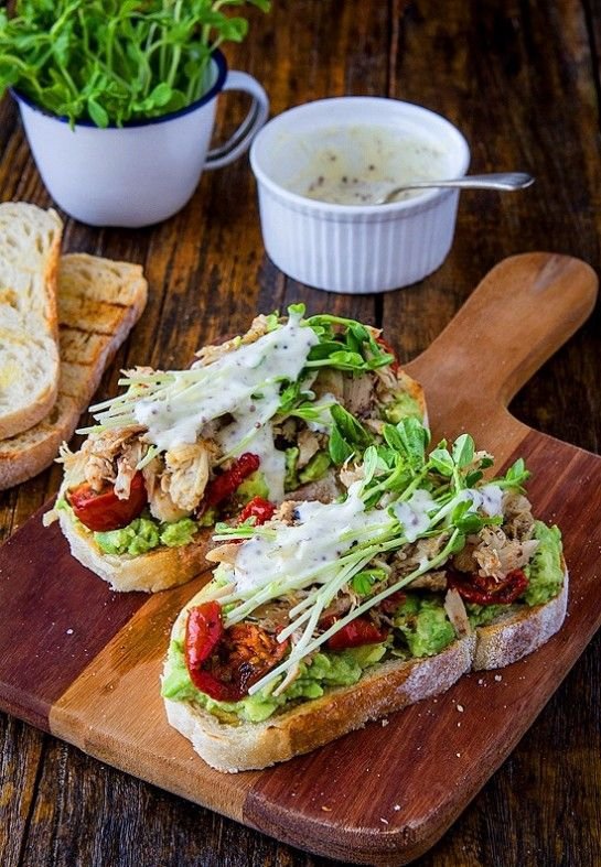 Tartines with Tomato and Avocado