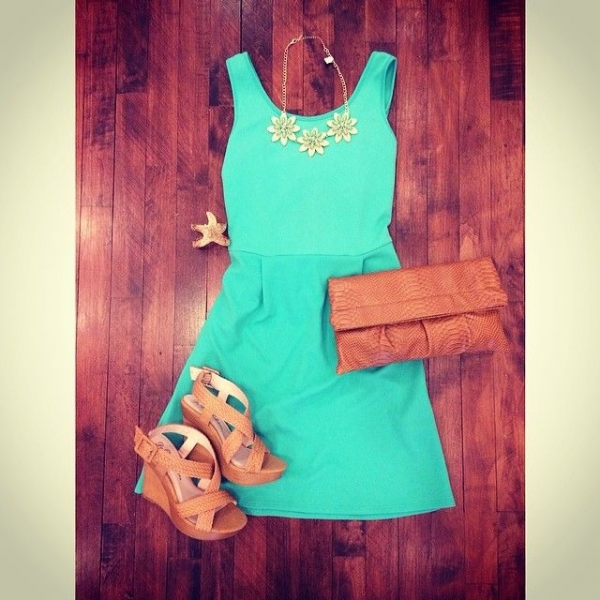 Teal Sundress