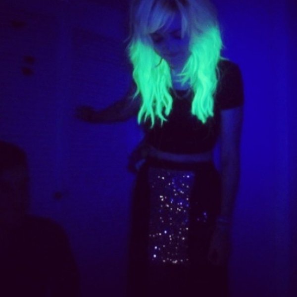 Her Glow-in-the-dark Dip-dye